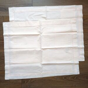 Peter Reed Pink Standard Pillowcase or Sham Set (2) 1 Satin Cord Cotton